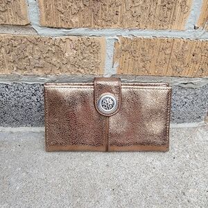 Brighton Metallic Bronze Wallet